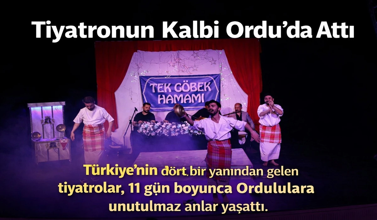 3. Ordu Şehir Tiyatroları Festivali Sona Erdi