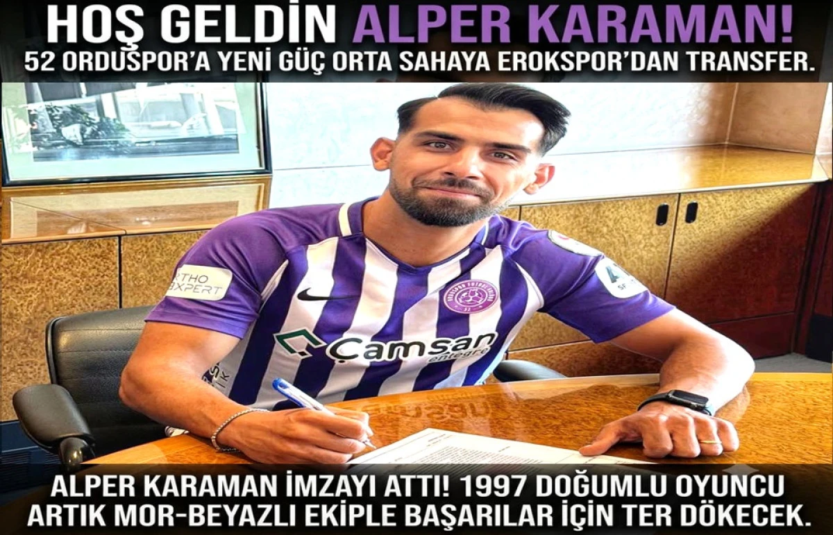 52 Orduspor Orta Sahaya 1. Lig'den Takviye Yaptı