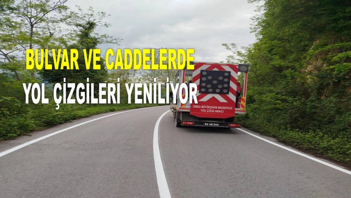 6 AYDA 94 KM’LİK YOL ÇİZGİSİ ÇALIŞMASI YAPILDI