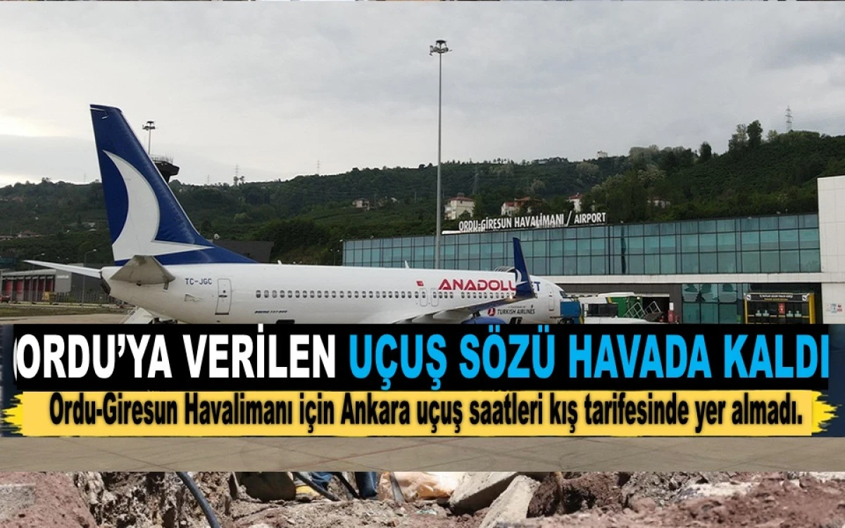 AJet Ordu&rsquo;yu Yine Hayal Kırıklığına Uğrattı