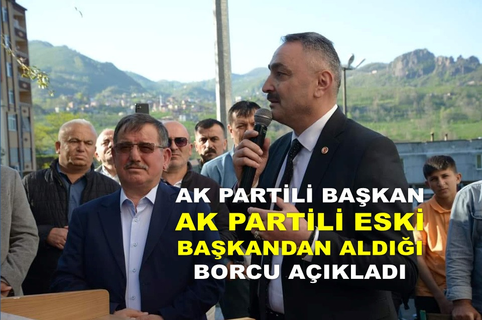 AK PARTİLİ BAŞKANA AK PARTİLİ BAŞKANDAN 15 MİLYON BORÇ KALDI