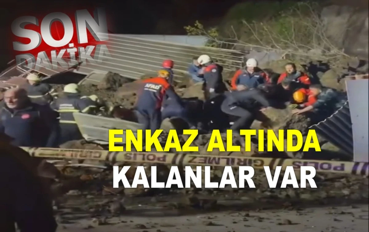 AKARYAKIT İSTASYONUNDA HEYELAN MEYDANA GELDİ