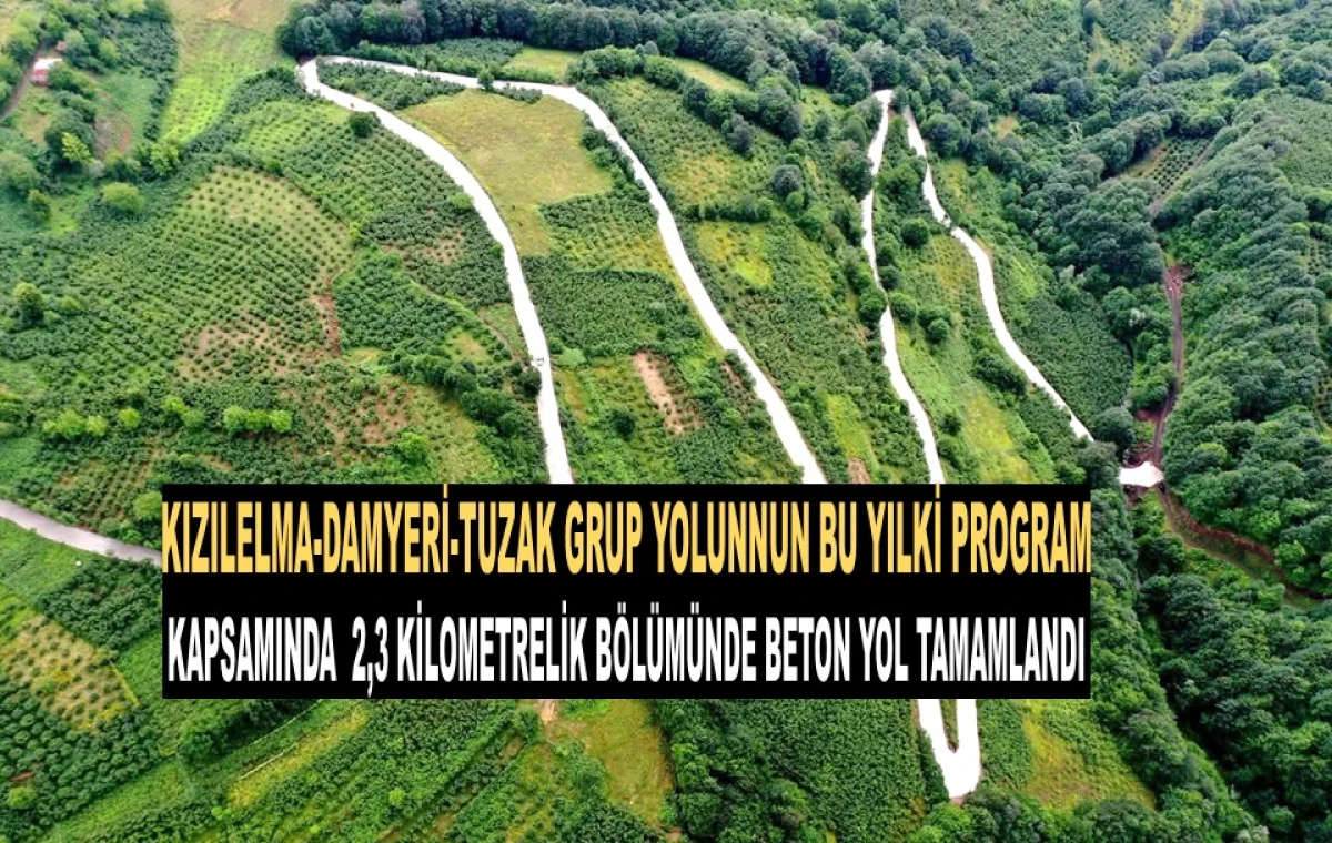 Akkuş&rsquo;ta 7,5 Km&rsquo;lik Grup Yoluna Beton Konforu