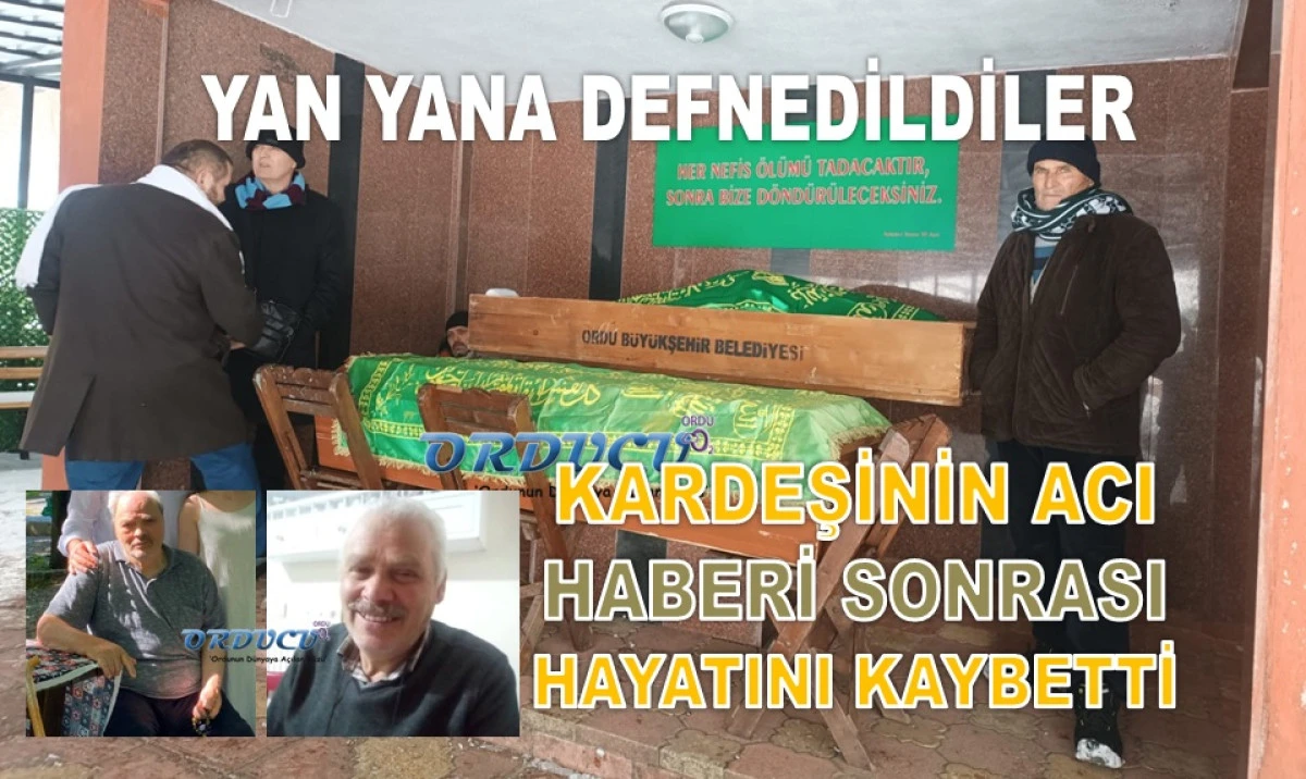 Akkuş&rsquo;ta Aynı G&uuml;n İki Kardeş Hayatını Kaybetti