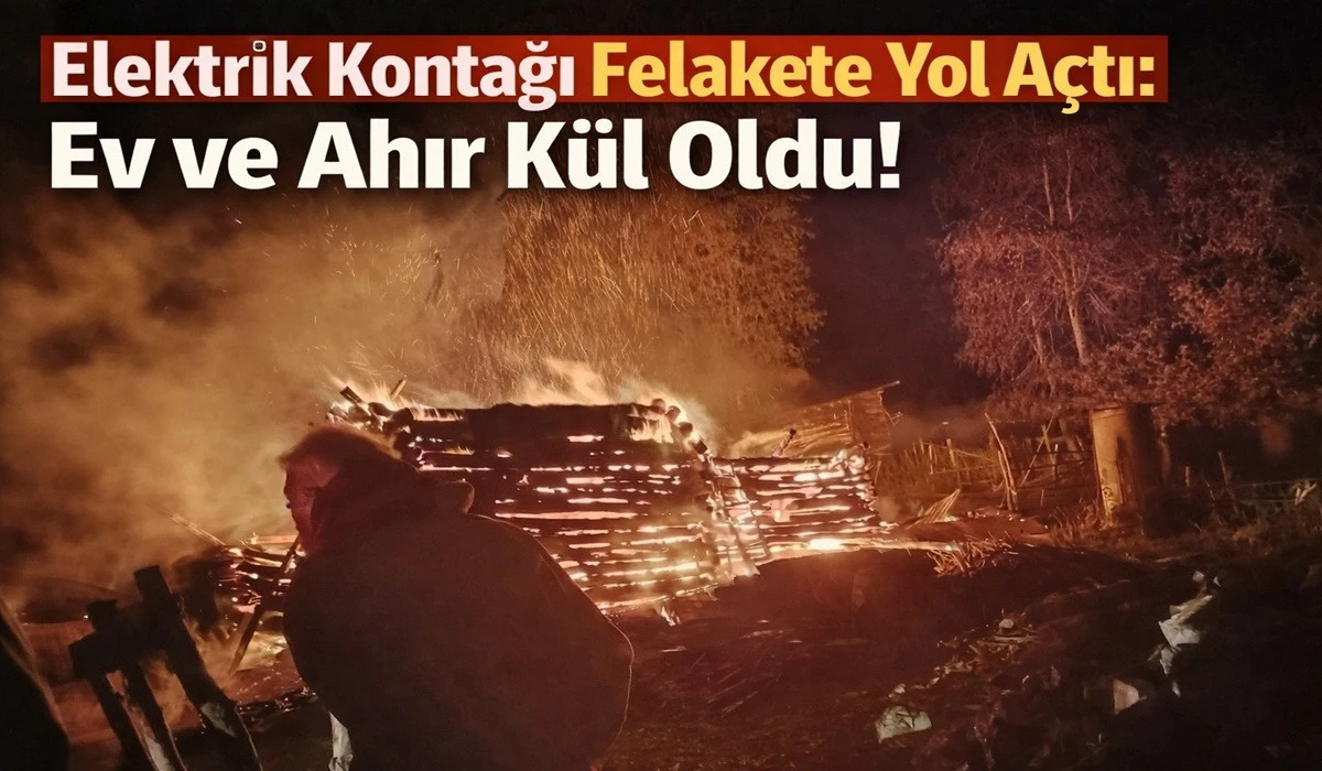 Akkuş’ta Korkutan Yangın: Bir Aile Evsiz Kaldı