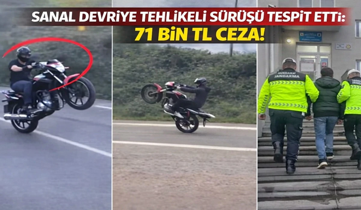 'Akrobat' S&uuml;r&uuml;c&uuml;y&uuml; Sosyal Medya Paylaşımı Ele Verdi