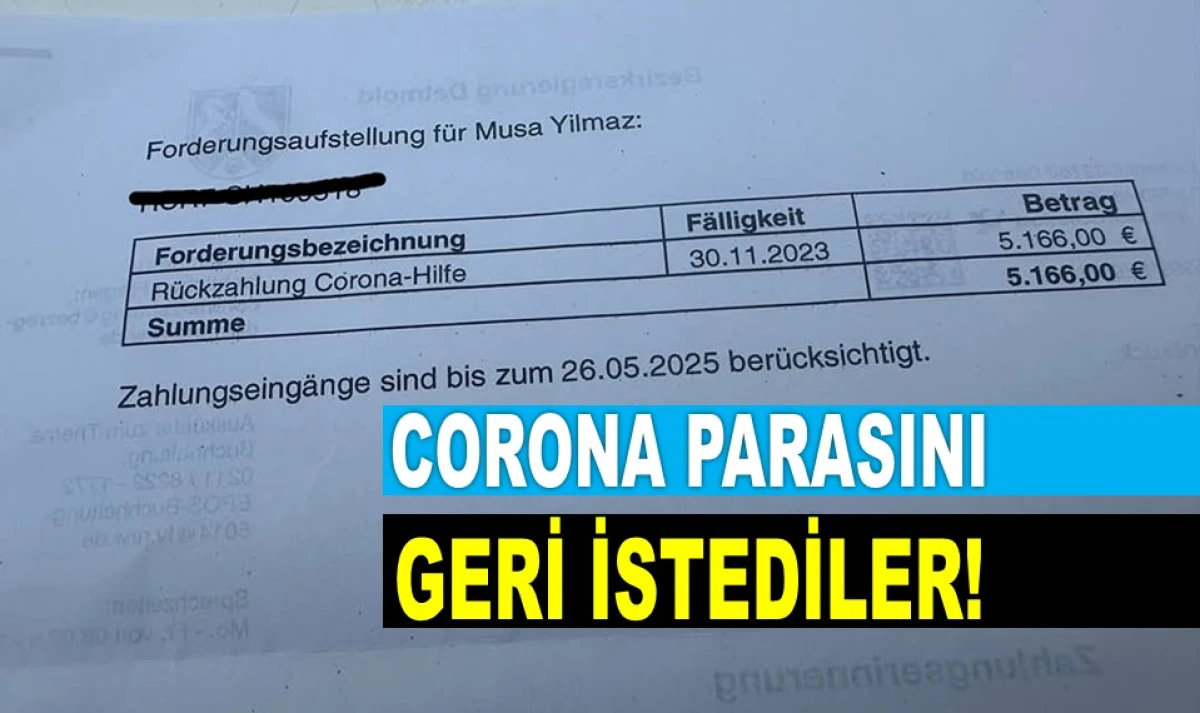ALMANLAR ORDULU GURBETÇİDEN 5 BİN 166 EURO'YU İSTİYOR