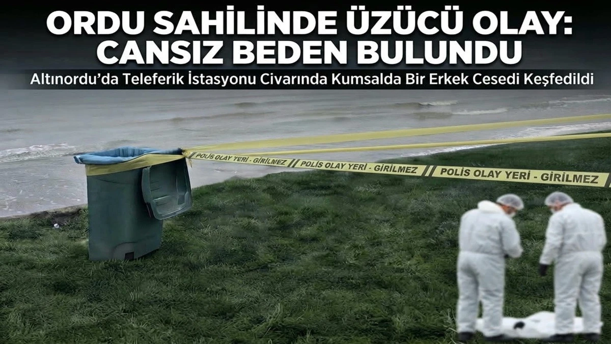 Altınordu'da Kumsalda Cansız Beden Bulundu