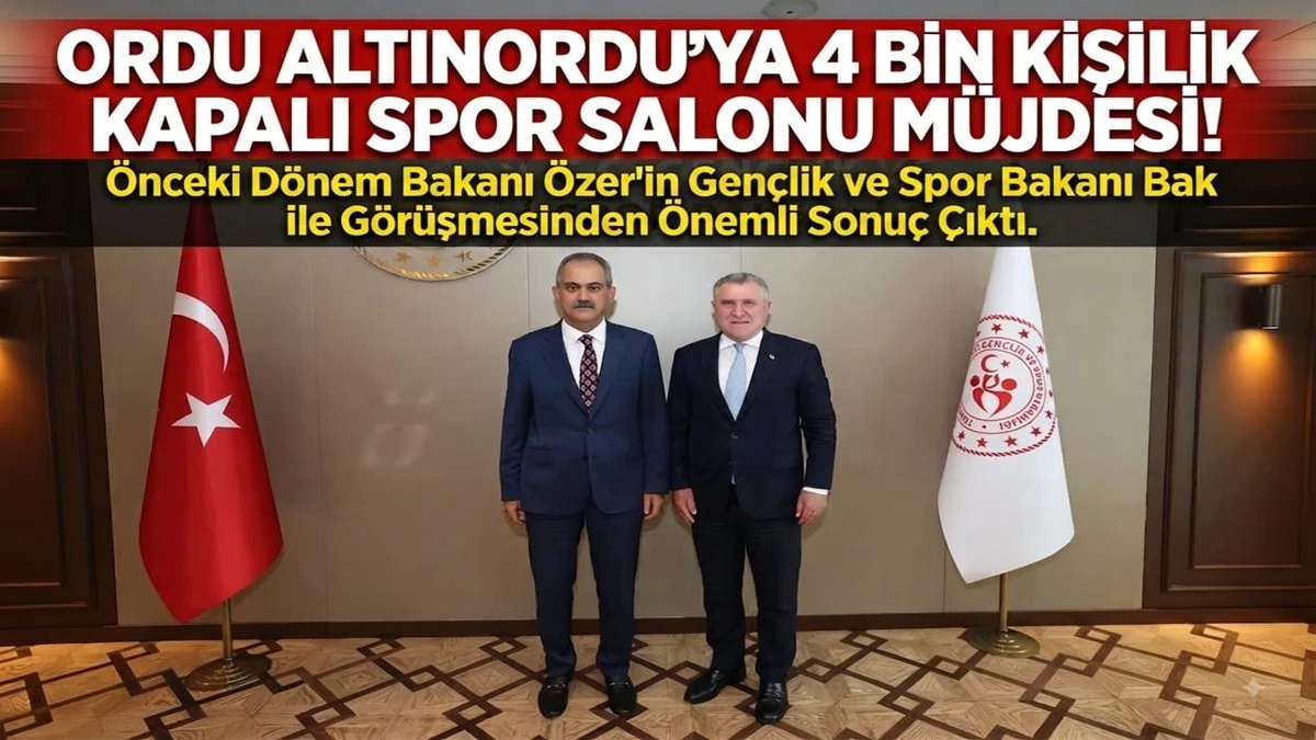 Altınordu&rsquo;ya 4 Bin Kişilik Spor Salonu M&uuml;jdesi &Ccedil;ıktı