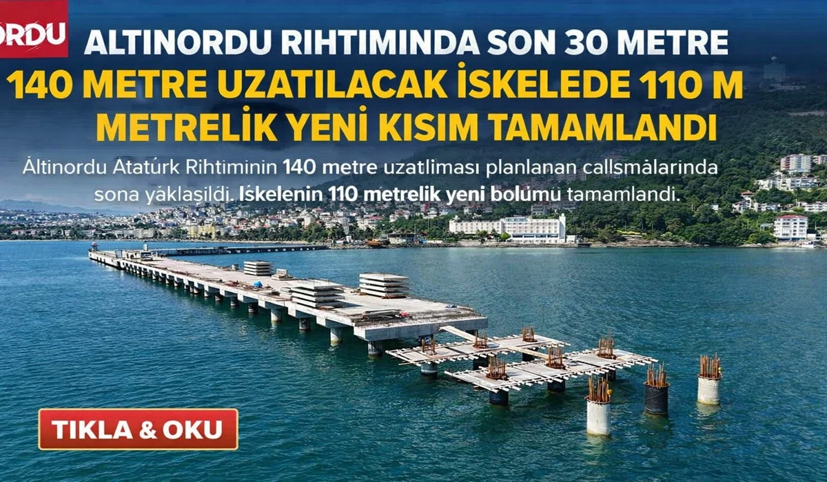 Atat&uuml;rk Rıhtımı&rsquo;nda Son 30 Metreye Girildi!