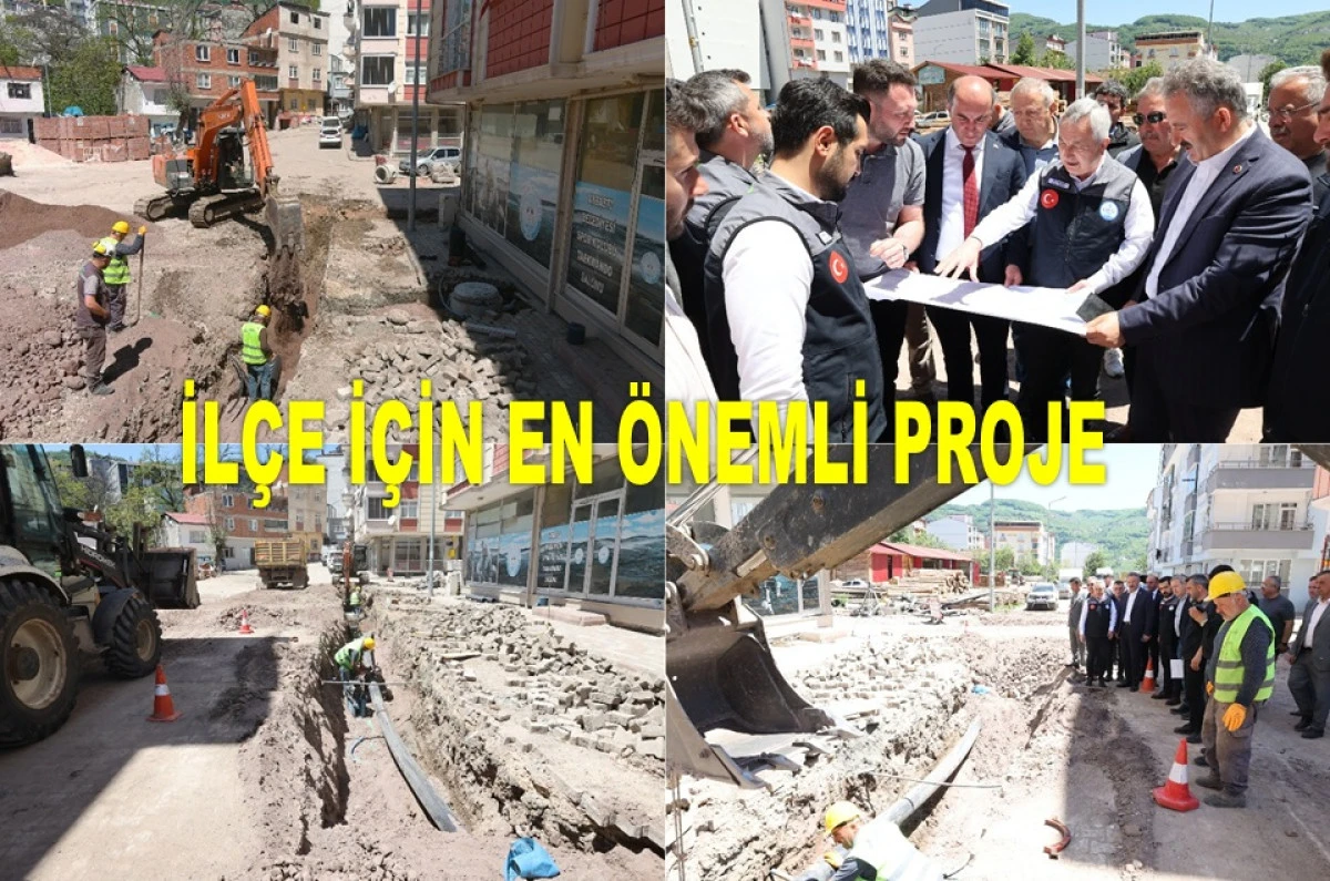 AYBASTI İLÇE MERKEZİNİN ALT YAPISI YENİLENİYOR