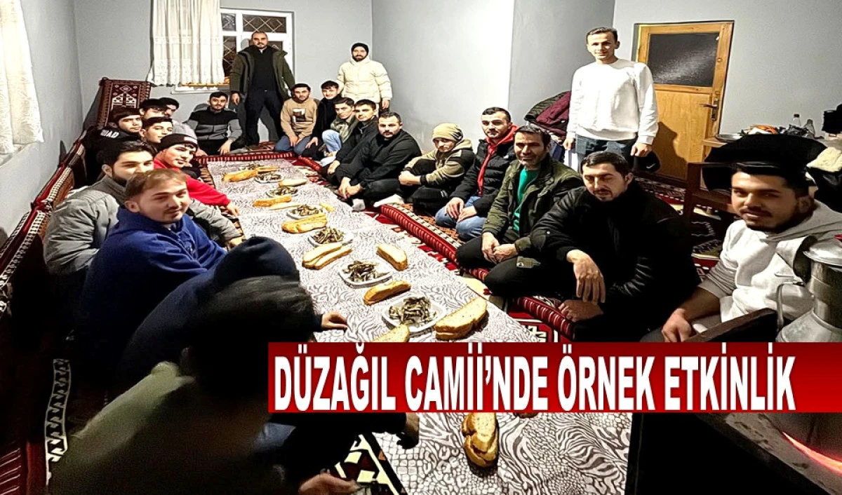Aybastı&rsquo;da Gen&ccedil;ler Camide Hamsi Sofrasında Buluştu