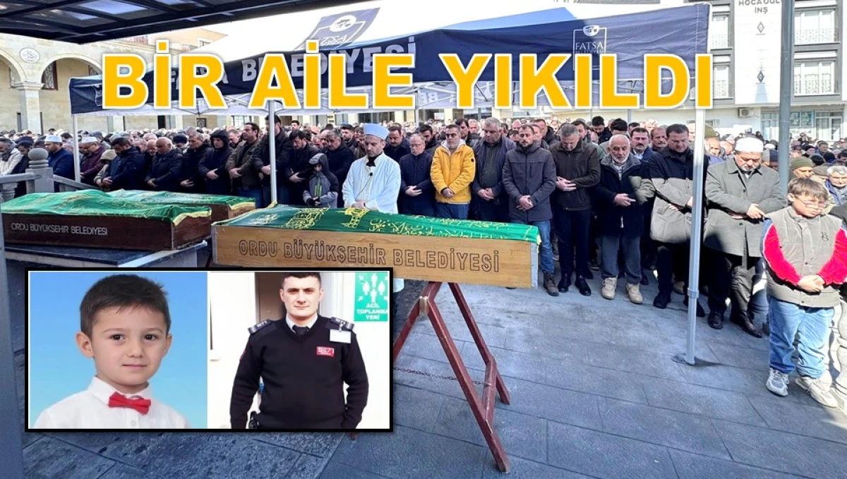 Baba ve Oğlu G&ouml;zyaşları Arasında Toprağa Verildi