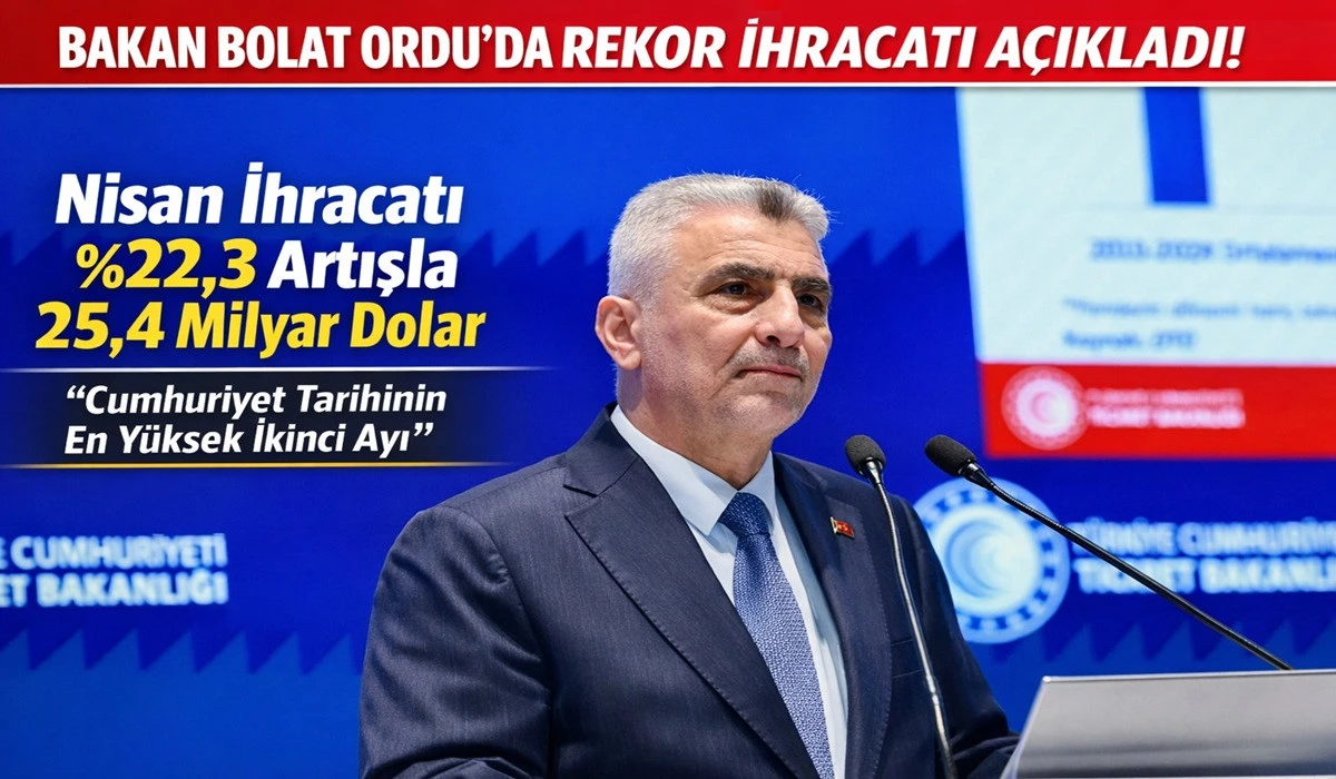 Bakan Bolat Rekor İhracat Rakamlarını Ordu&rsquo;da A&ccedil;ıkladı