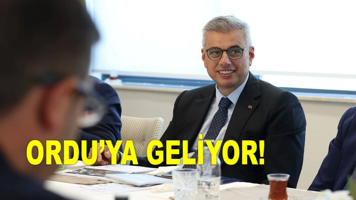 BAKAN MEMİŞOĞLU ORDU ŞEHİR HASTANESİ'Nİ İNCELEYECEK