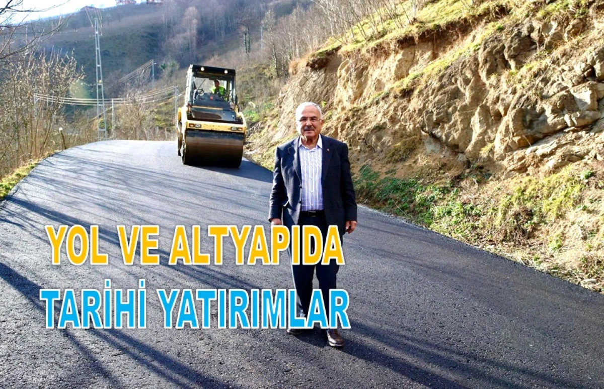 Başkan G&uuml;ler D&ouml;neminde Ordu'da 2 Km Yol Yapıldı 