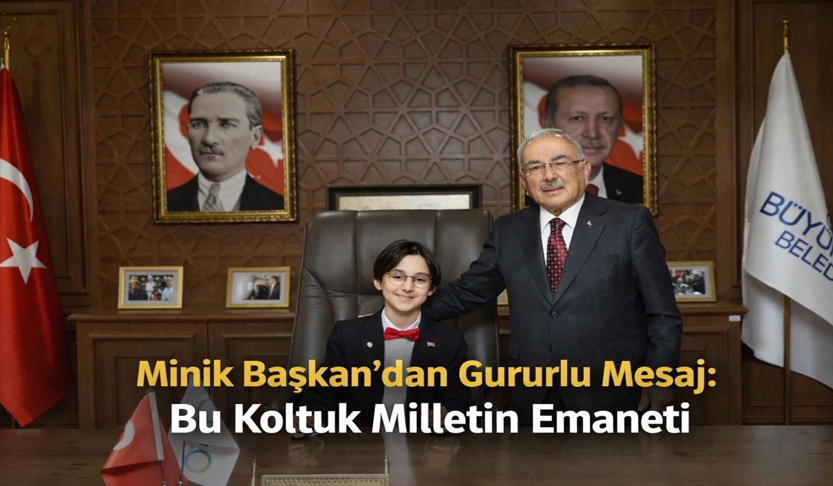 Başkan G&uuml;ler, Koltuğunu Minik Başkan&rsquo;a Devretti