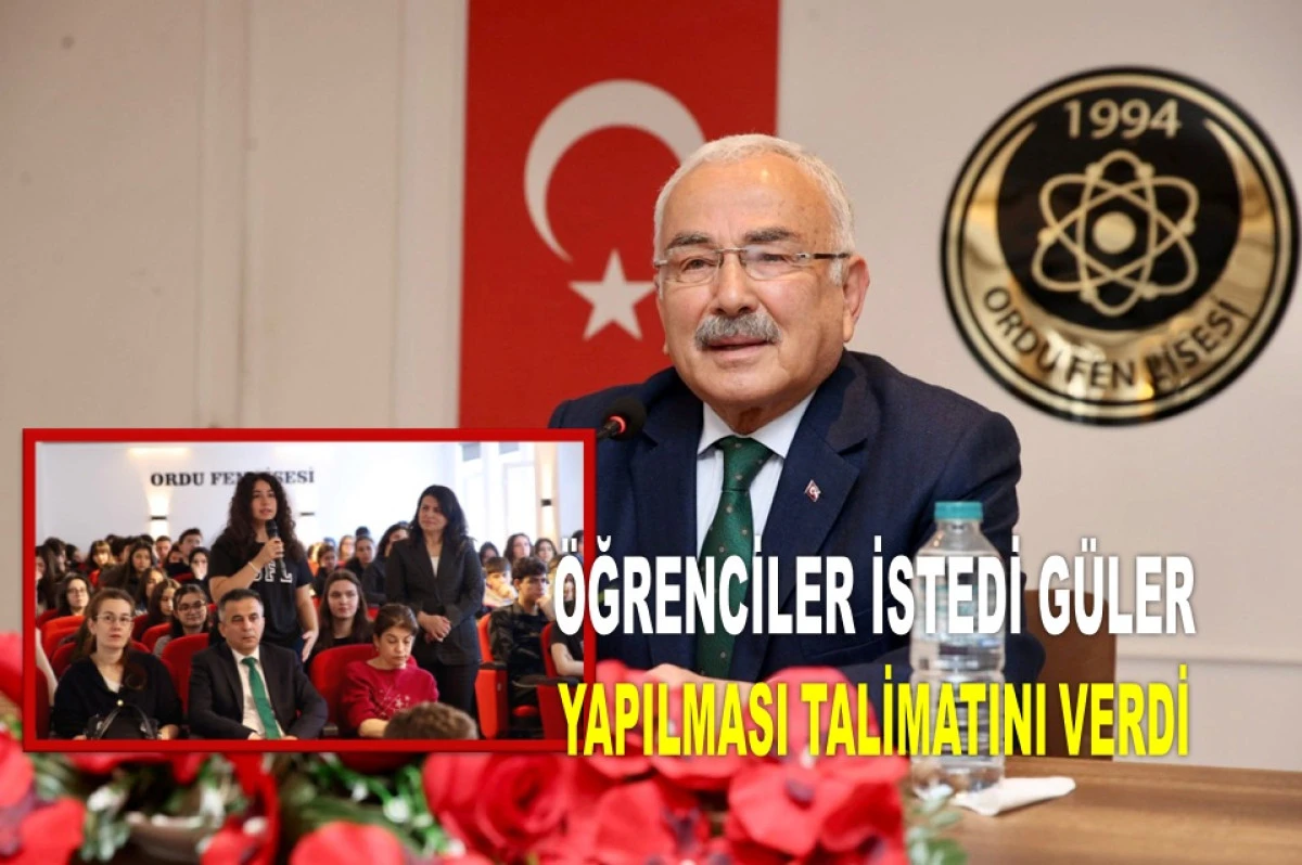 Başkan G&uuml;ler Tecr&uuml;belerini &Ouml;ğrencilerle Paylaştı 