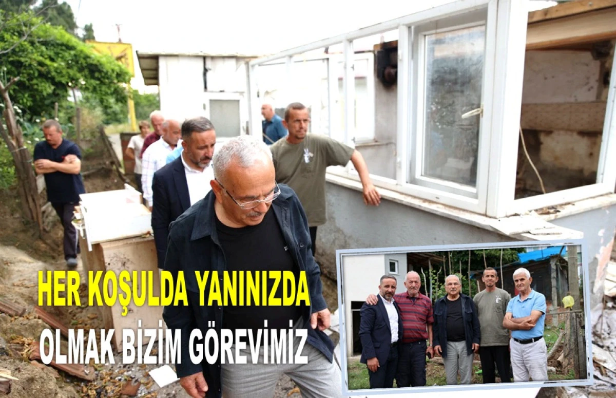 BAŞKAN GÜLER'DEN EVİ YANAN AİLEYE DESTEK SÖZÜ