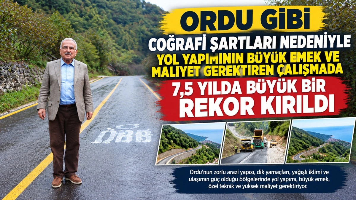 Başkan G&uuml;ler&rsquo;den Rekor: 7,5 Yılda 2 Bin 860 Km Yol