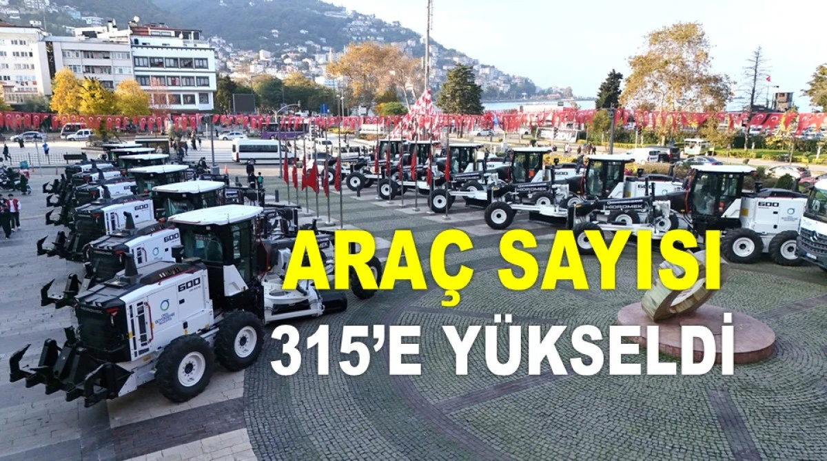 BÜYÜKŞEHİR 15 YENİ ARAÇ VE İŞ MAKİNESİ DAHA ALDI