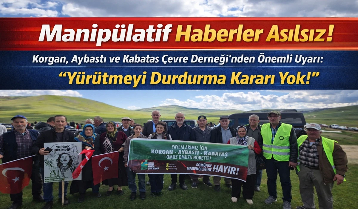 &Ccedil;evre Derneği&rsquo;nden Net A&ccedil;ıklama: Haberler Asılsız!