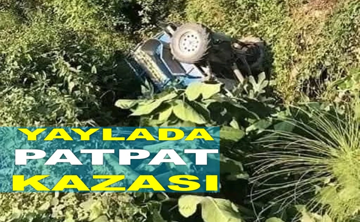 DEREYE UÇAN PATPATTAKİ KARI KOCA YARALANDI