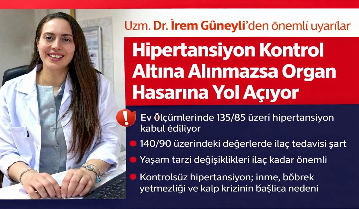 Dr. İrem G&uuml;neyli: Hipertansiyon Organ Hasarına Yol A&ccedil;ıyor
