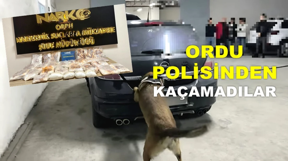 DURDURULAN ARAÇTA 25 KİLO METAMFETAMİN ELE GEÇİRİLDİ