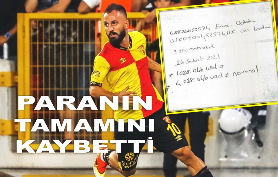 EMRE ÇOLAK 3.2 MİLYON DOLARI EL YAZISI NOT KARŞILIĞINDA VERMİŞ