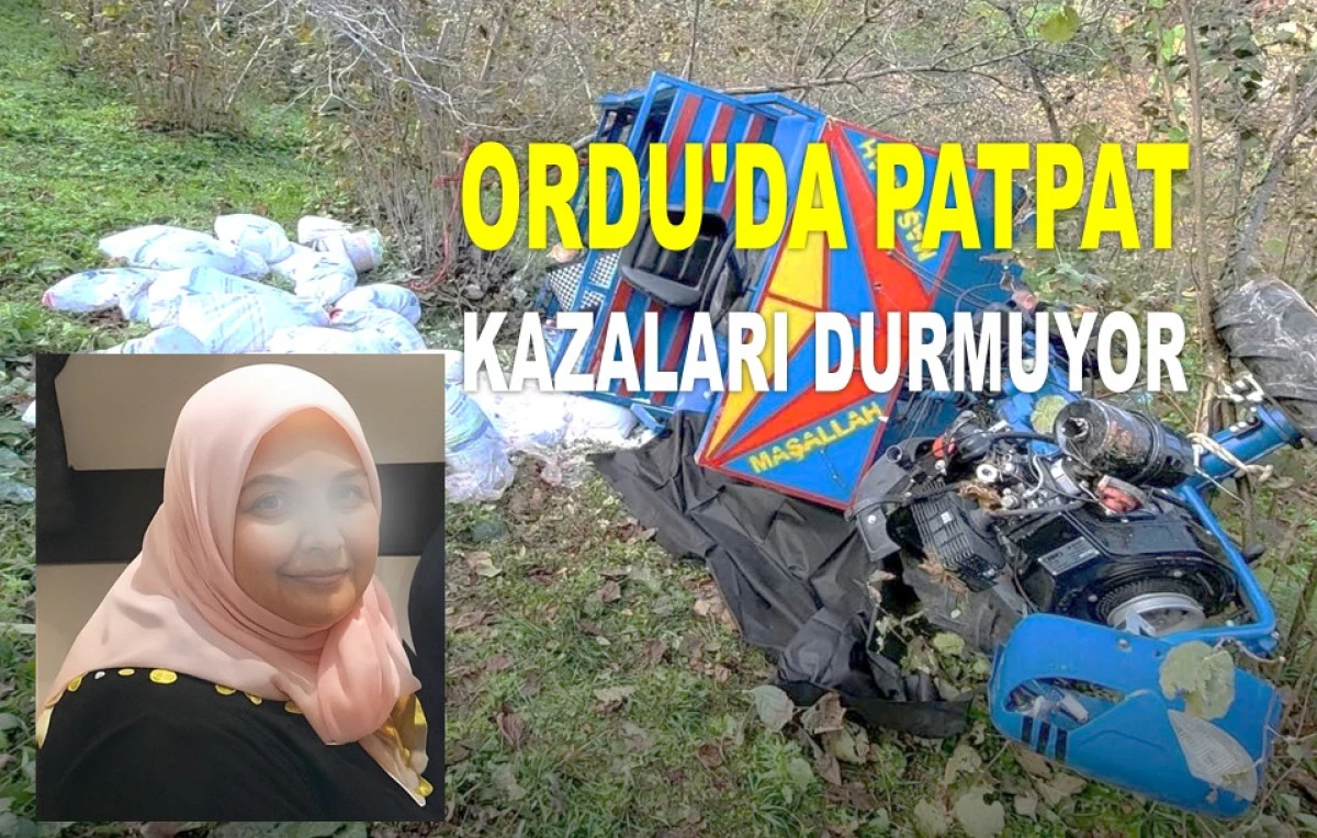 FATSA'DA DEVRİLEN PATPATTA HAYATINI KAYBETTİ