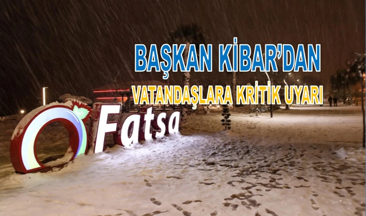 Fatsa&rsquo;da Kar Alarmı: 75 Santimetreye Ulaştı