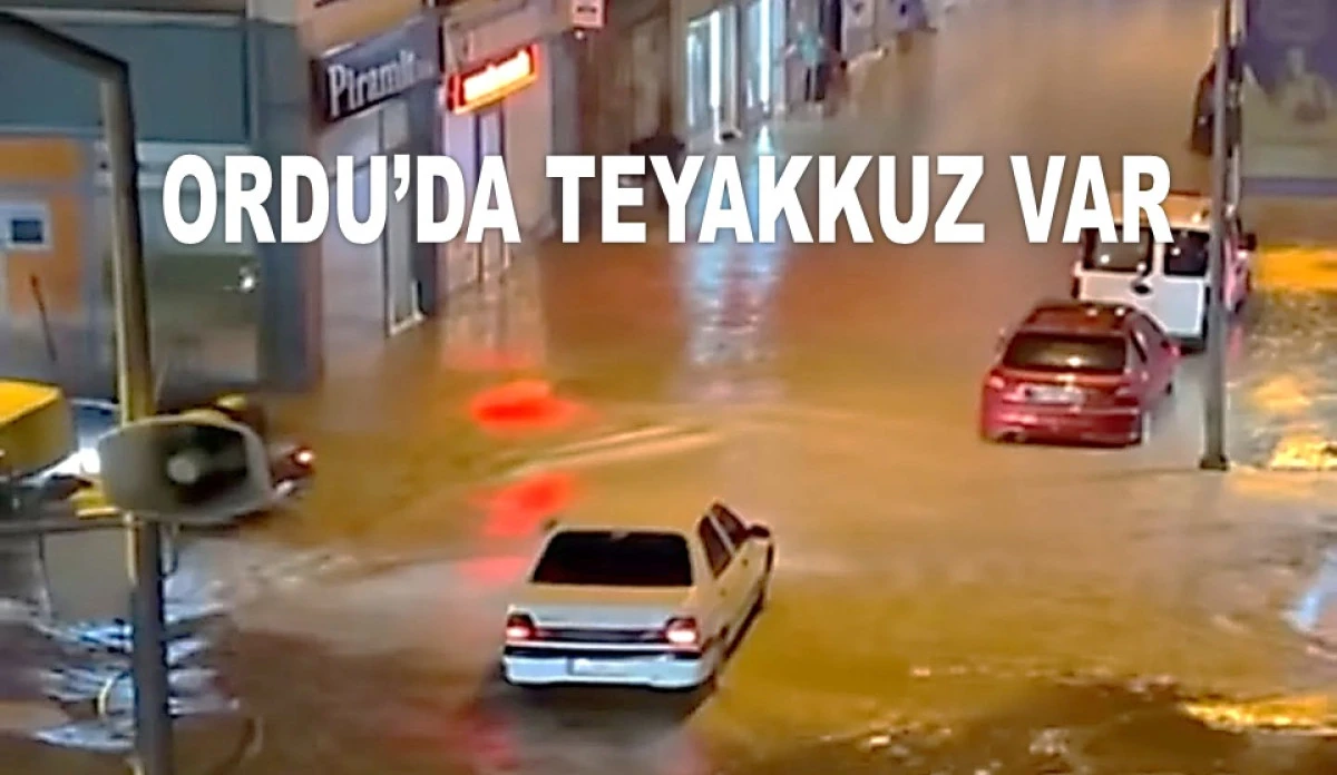 FATSA'DA KUVVETLİ SAĞANAK SU BASKINLARINA NEDEN OLDU