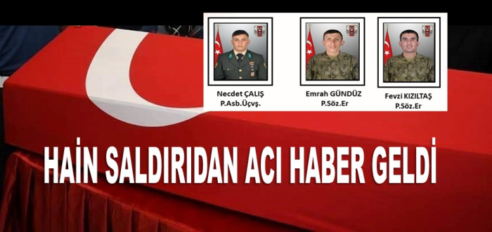 GECENİN ACI HABERİ: ŞEHİTLERİMİZ VAR!