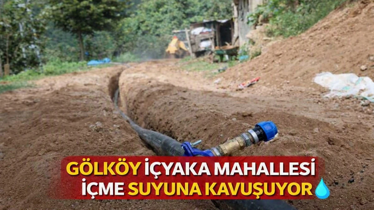 G&ouml;lk&ouml;y'de 300 Haneli Mahalle İ&ccedil;me Suyuna Kavuşuyor
