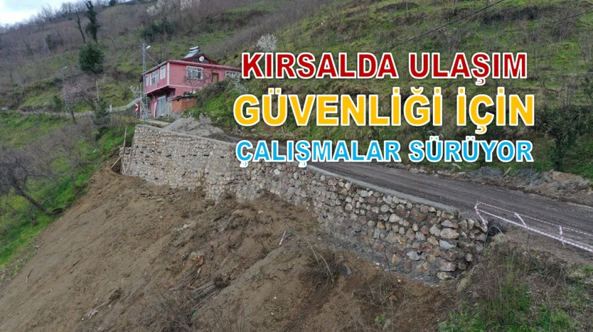 G&uuml;lyalı'ya 70 Metrelik Taş Duvar İnşası Başladı