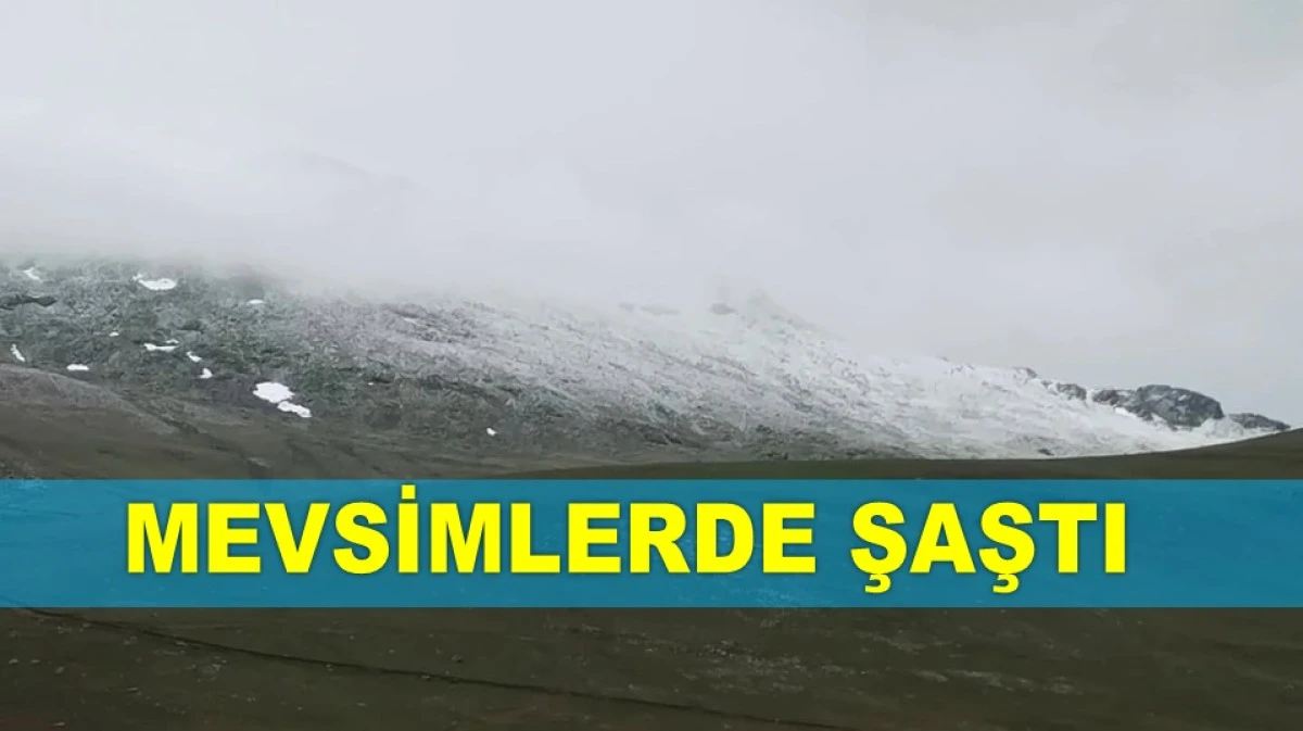 HAZİRAN SONUNDA ORDU GİRESUN SINIRINA KAR YAĞDI