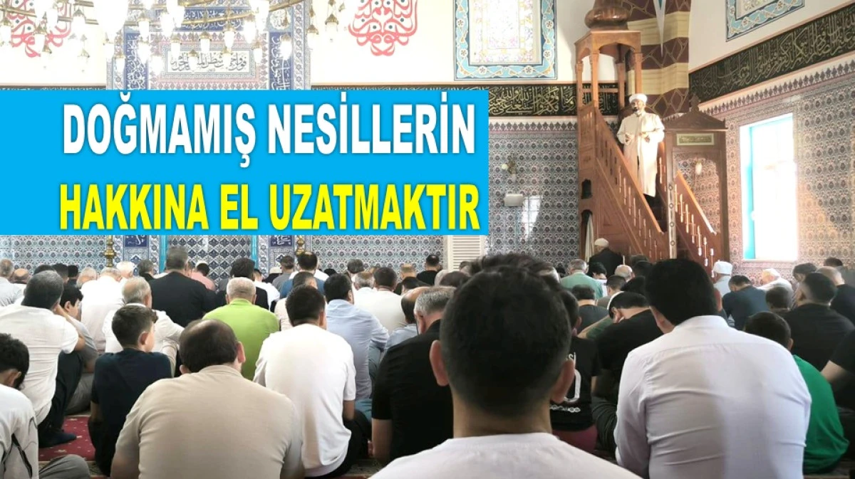 İL MÜFTÜSÜ ÇİÇEK'TEN UYARI: KAMU HAKKI DOKUNULMAZDIR