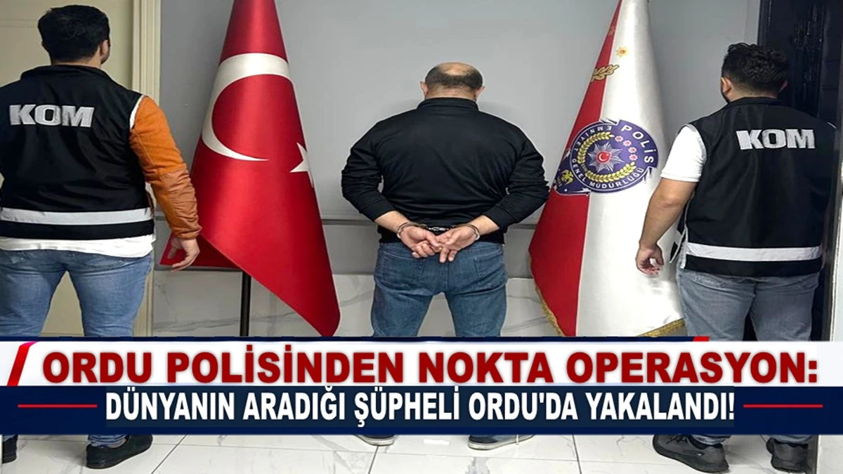 Interpol Kırmızı B&uuml;ltenle Arıyordu: Ordu'da Yakalandı!