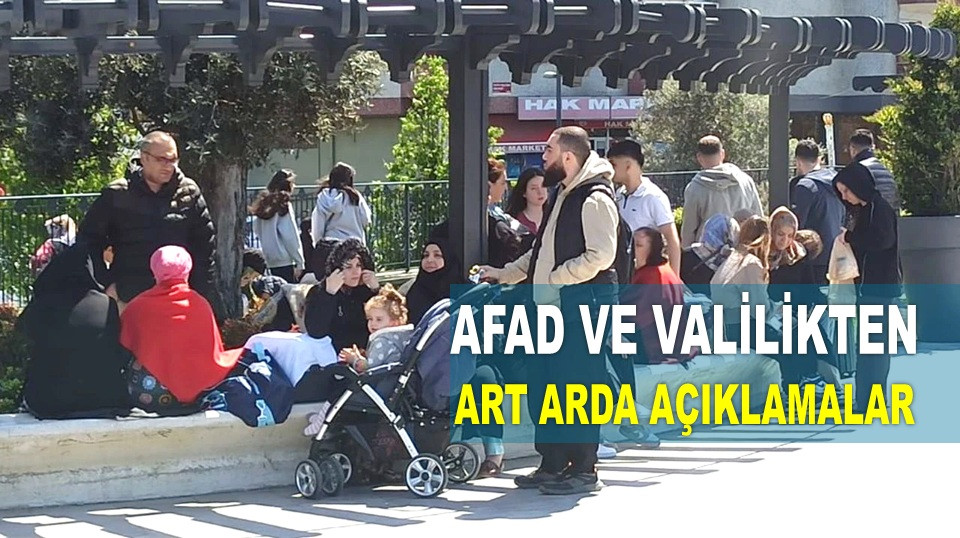 İSTANBUL'DA 6,2 BÜYÜKLÜĞÜNDEKİ DEPREM KORKUTTU