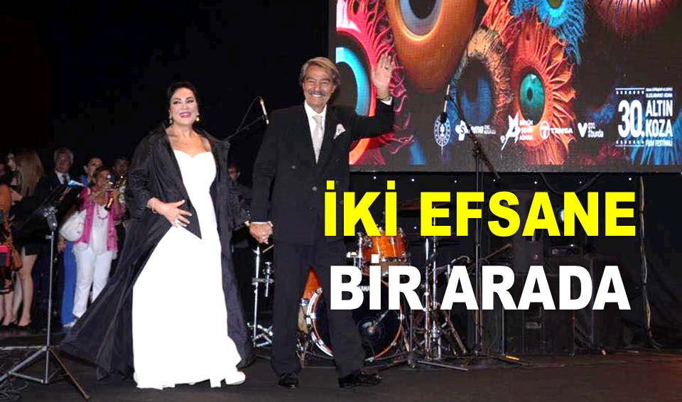 KADİR İNANIR VE TÜRKAN ŞORAY BİRLİKTE ÖDÜL ALDI