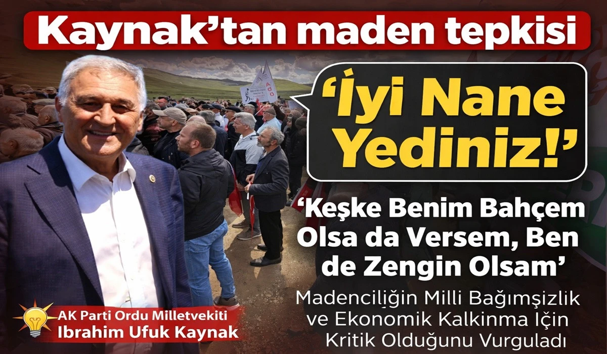 Kaynak’tan Madenin Durmasına Sevinenlere: İyi Nane Yediniz!
