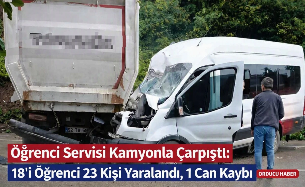 Kumru-Fatsa Yolunda Facia: 1 Can Kaybı, 23 Yaralı!
