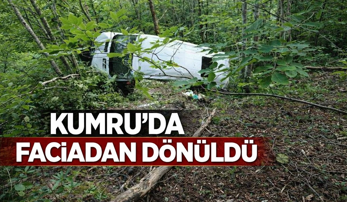 Kumru'da Servis Aracı Uçuruma Yuvarlandı: 9 Yaralı