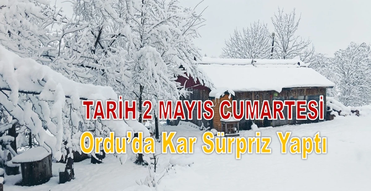 Mayıs&rsquo;ta Kar S&uuml;rprizi: Ordu&rsquo;da Zirai Don Endişesi