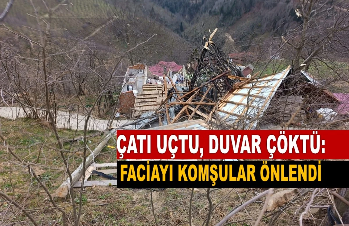 Mesudiye&rsquo;de 4 Kişi Komşuların &Ccedil;abasıyla Kurtarıldı