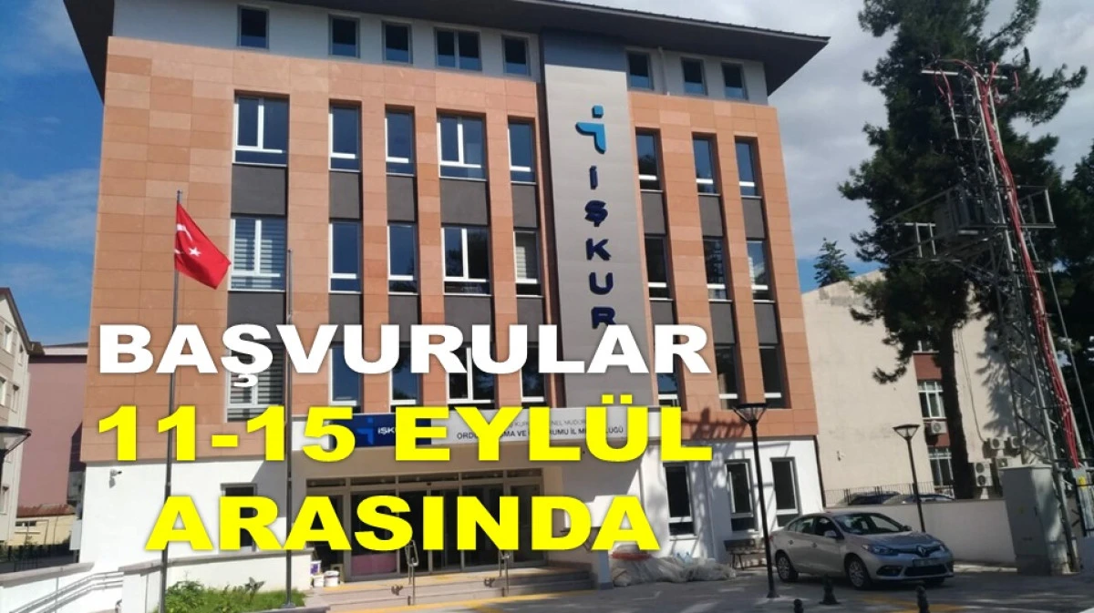 ORDU'DA 15 İLÇEDE 100 KİŞİ İŞE ALINACAK!