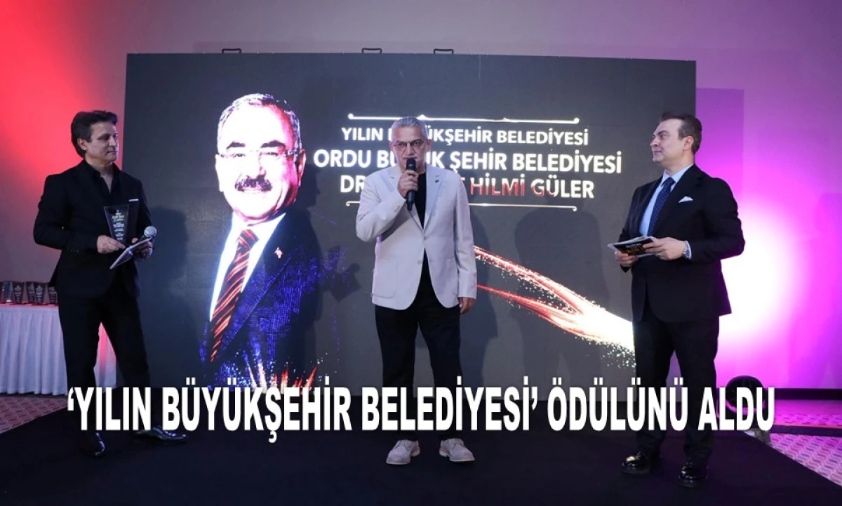 Ordu B&uuml;y&uuml;kşehir Belediyesi'ne &lsquo;Altın Zirve &Ouml;d&uuml;l&uuml; 