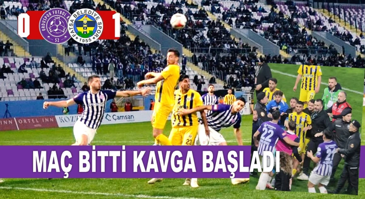 ORDU DERBİSİNDE KAZANAN FATSA BELEDİYESPOR