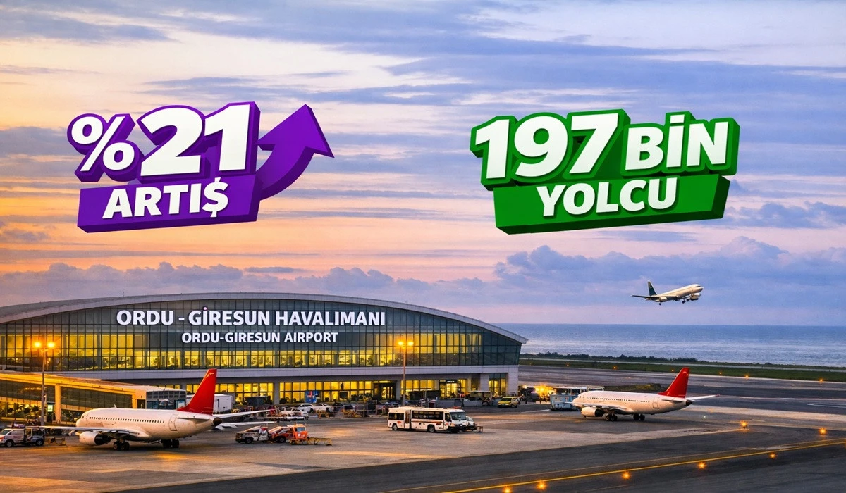 Ordu Giresun Havalimanı Yolcu Sayısını %21 Artırdı